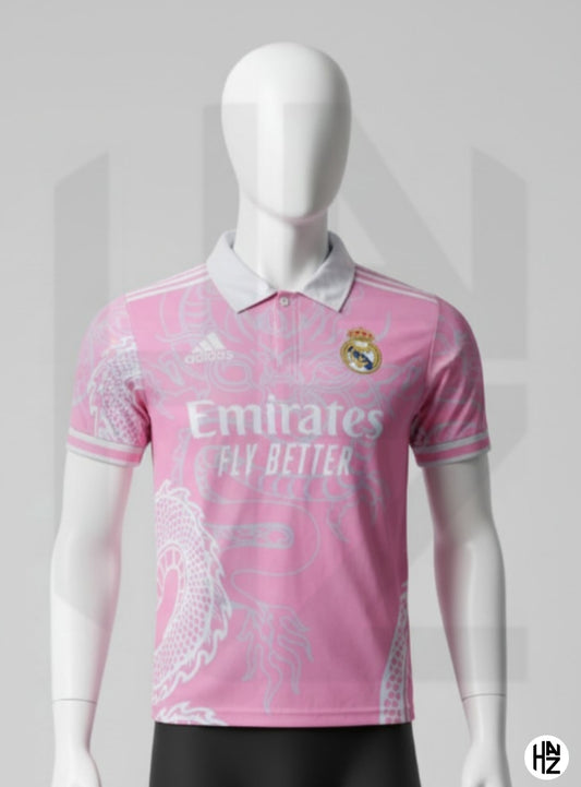 Real Madrid Pink Dragon Jersey